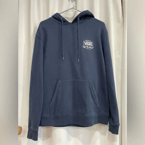 Vans Mens Sweatshirt Hoodie Maroon Size Small Blue